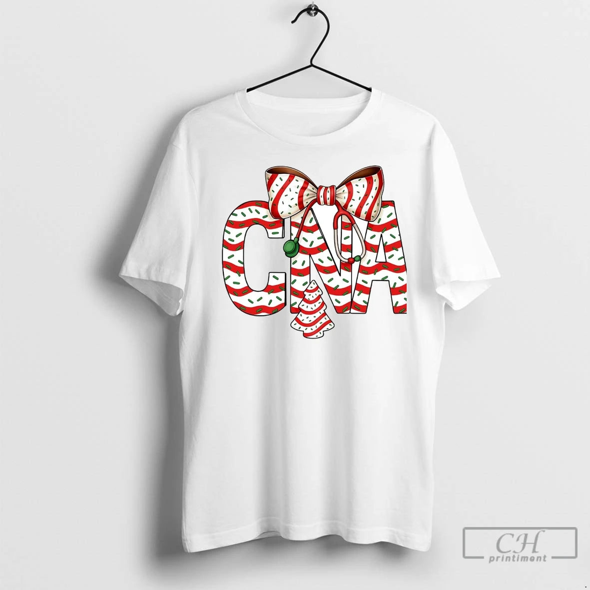 Premium Cna Nurse Christmas Tree Cake T-Shirts, Hoodie, Sweatshirt | InkNestWear.com