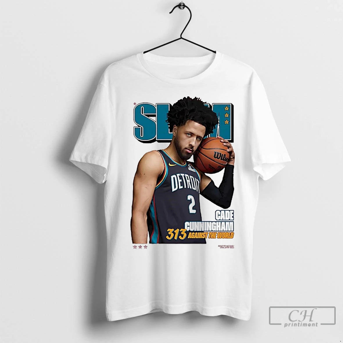 Premium Cade Cunningham 313 Against The World Detroit Pistons T-Shirts, Hoodie, Sweatshirt | InkNestWear.com