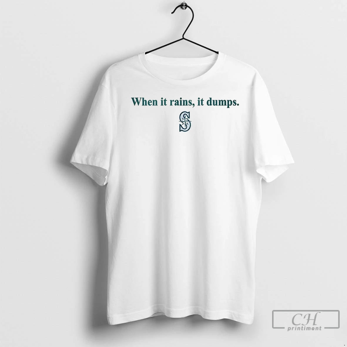 Premium Cal Raleigh When It Rains It Dumps Mlb Seattle Mariners 2025 T-Shirts, Hoodie, Sweatshirt | InkNestWear.com