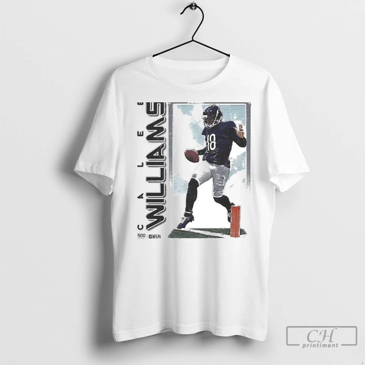 Premium Caleb Williams Chicago Touchdown Circle White T-Shirts, Hoodie, Sweatshirt | InkNestWear.com