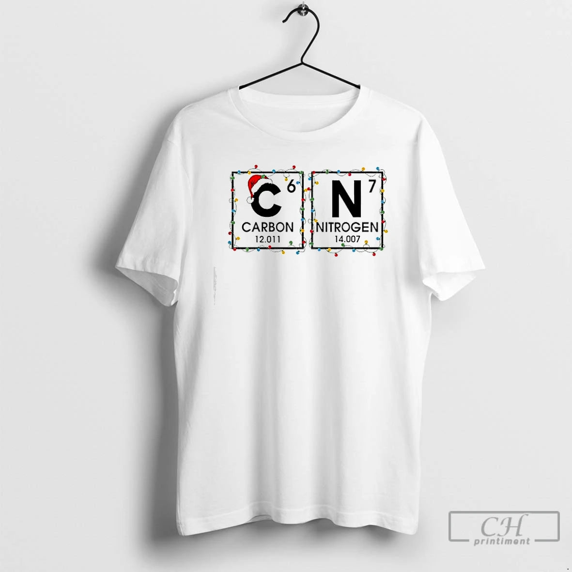 Premium Carbon Nitrogen Teacher Science Periodic Table 67 Christmas T Shirts Hoodie, Sweatshirt | InkNestWear.com