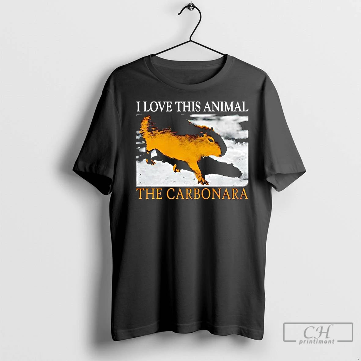 Premium Carbonara Capybara I Love This Animal Graphic T-Shirts, Hoodie, Sweatshirt | InkNestWear.com