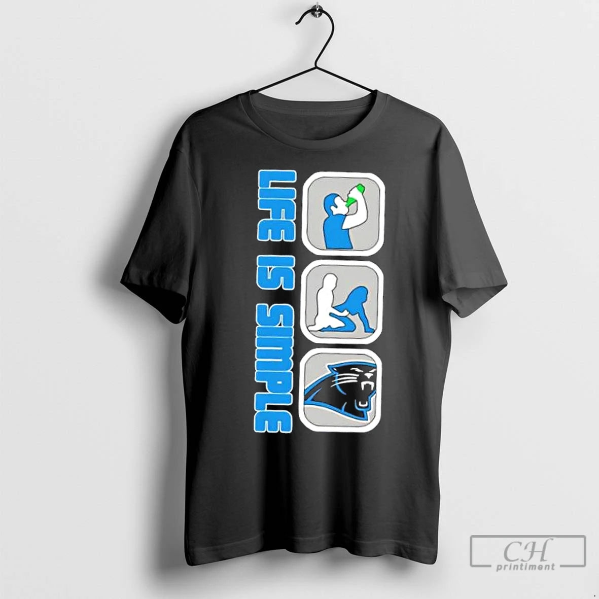Premium Carolina Panthers Football Life Is Simple T-Shirts, Hoodie, Sweatshirt | InkNestWear.com