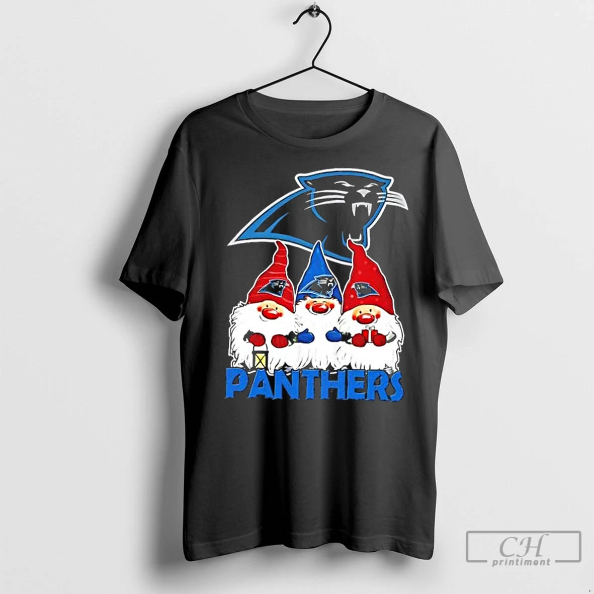 Premium Carolina Panthers X Gnomes Xmas Christmas T-Shirts, Hoodie, Sweatshirt | InkNestWear.com