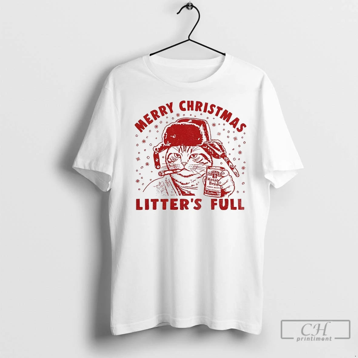 Premium Cat Litters Full Smoking Merry Christmas T-Shirts, Hoodie, Sweatshirt | InkNestWear.com