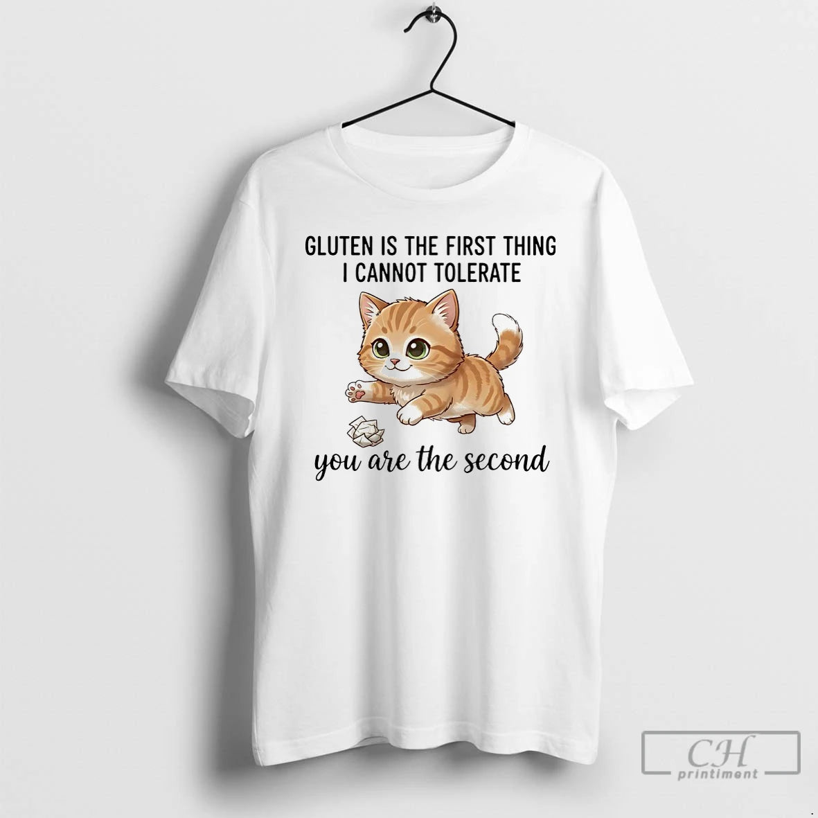 Premium Cat Gluten Is The First Thing I Cannot Tolerate You Are The Second T-Shirts, Hoodie, Sweatshirt | InkNestWear.com