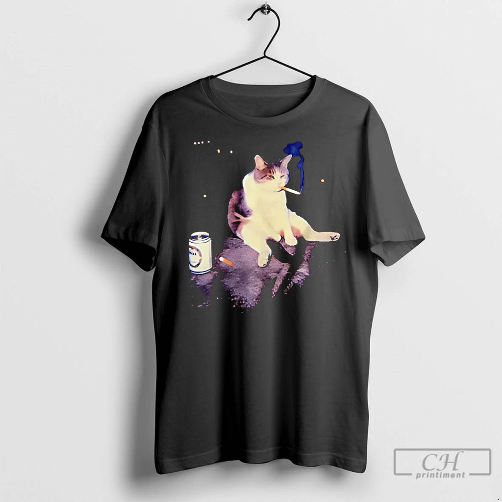 Premium Cat Smoking Cigarette T-Shirts, Hoodie, Sweatshirt | InkNestWear.com