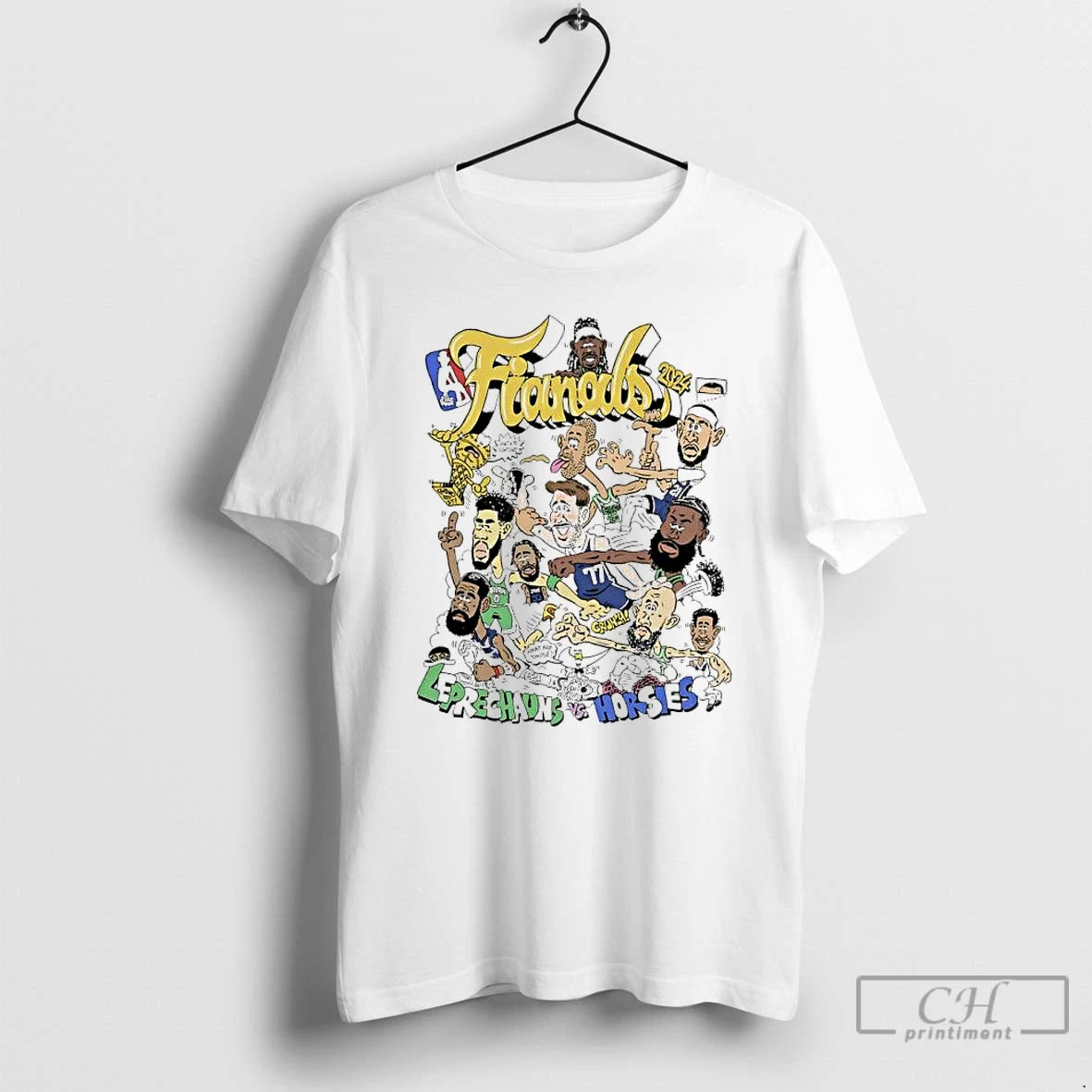 Premium Celtics Vs Mavericks 2024 Nba Finals Player Caricature T Shirts Hoodie, Sweatshirt | InkNestWear.com