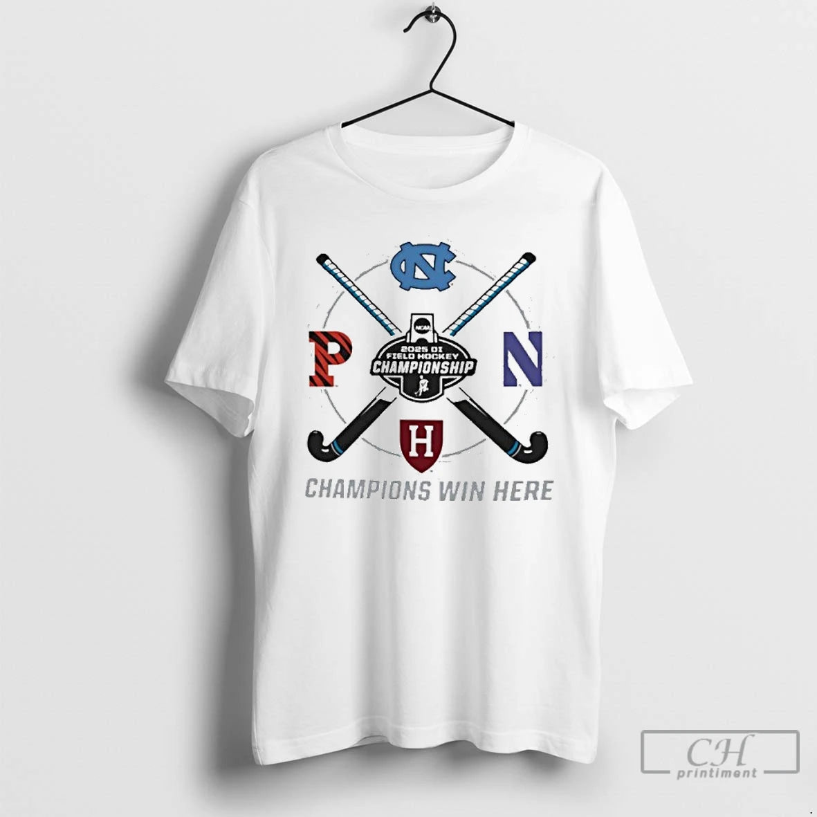 Premium Champions Win Here 2025 Ncaa Di Field Hockey Semifinals T-Shirts, Hoodie, Sweatshirt | InkNestWear.com