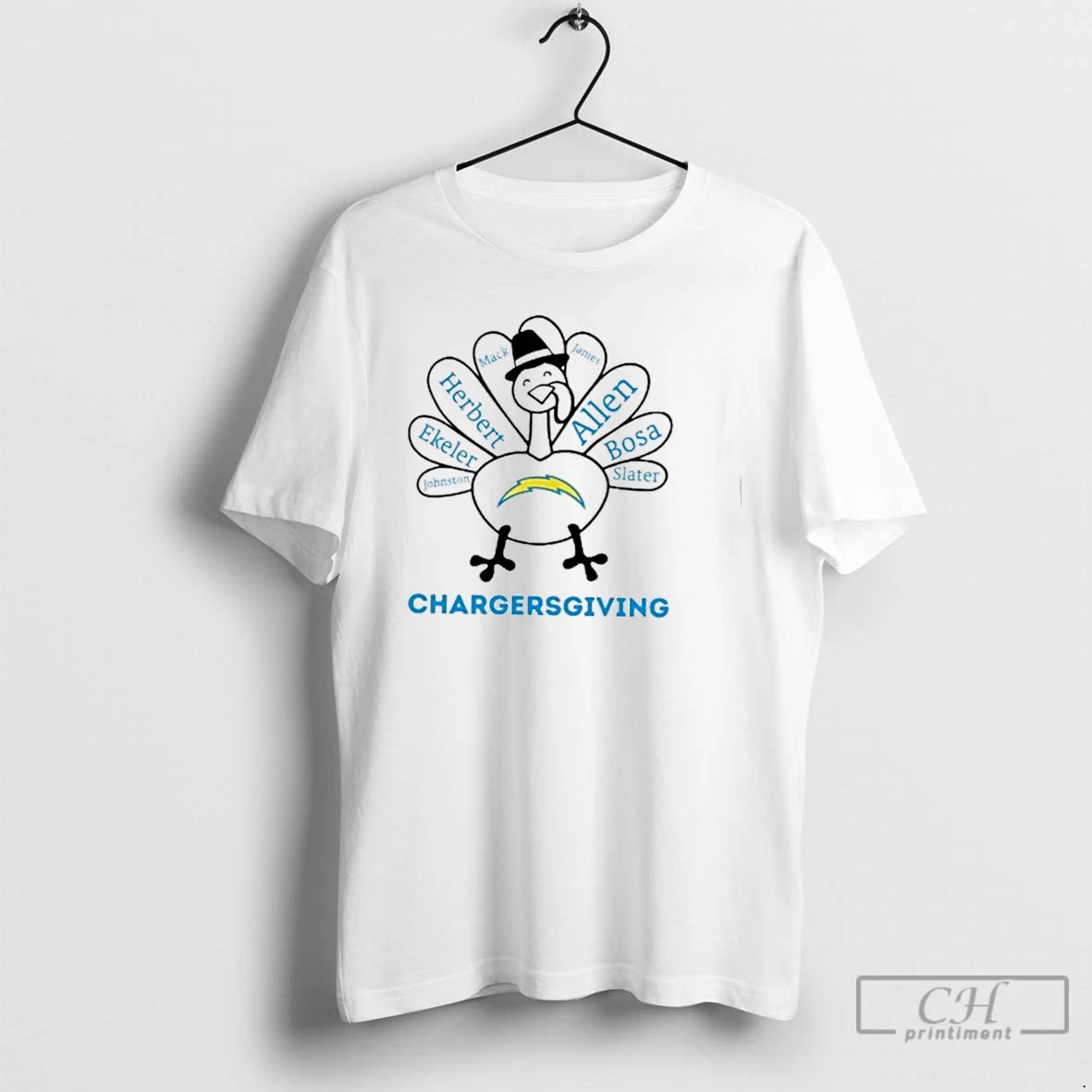 Premium Chargersgiving Los Angeles Chargers X Thanksgiving T Shirts Hoodie, Sweatshirt | InkNestWear.com