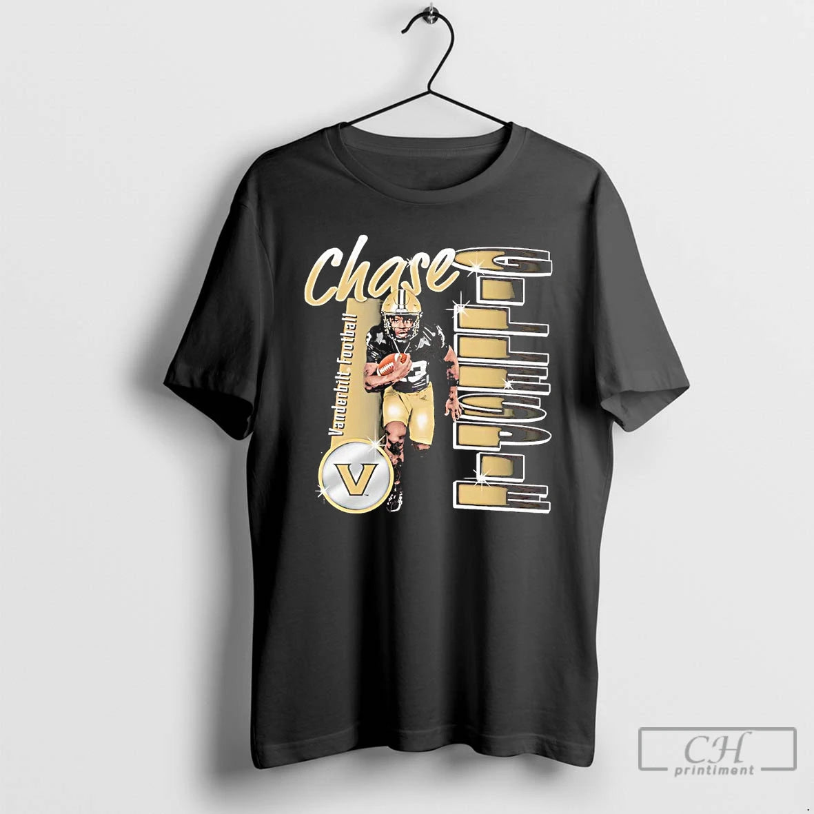 Premium Chase Gillespie Portrait Vanderbilt Commodores T Shirts Hoodie, Sweatshirt | InkNestWear.com