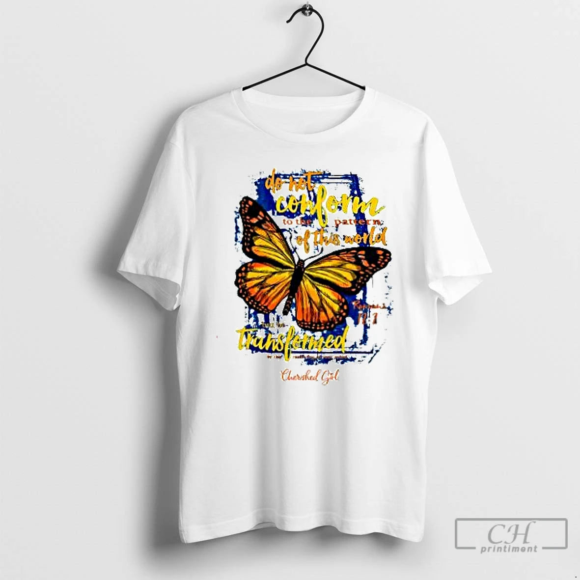 Premium Cherished Girl Transformed Butterfly T Shirts Hoodie, Sweatshirt | InkNestWear.com