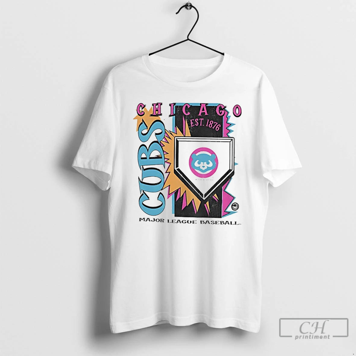 Premium Chicago Cubs 1976 Mlb Cooperstown Neon Field Shock