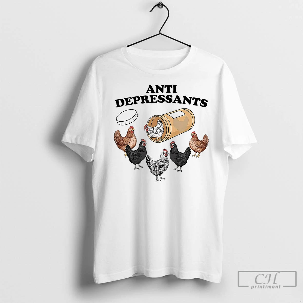 Premium Chicken Anti Depressants T-Shirts, Hoodie, Sweatshirt | InkNestWear.com