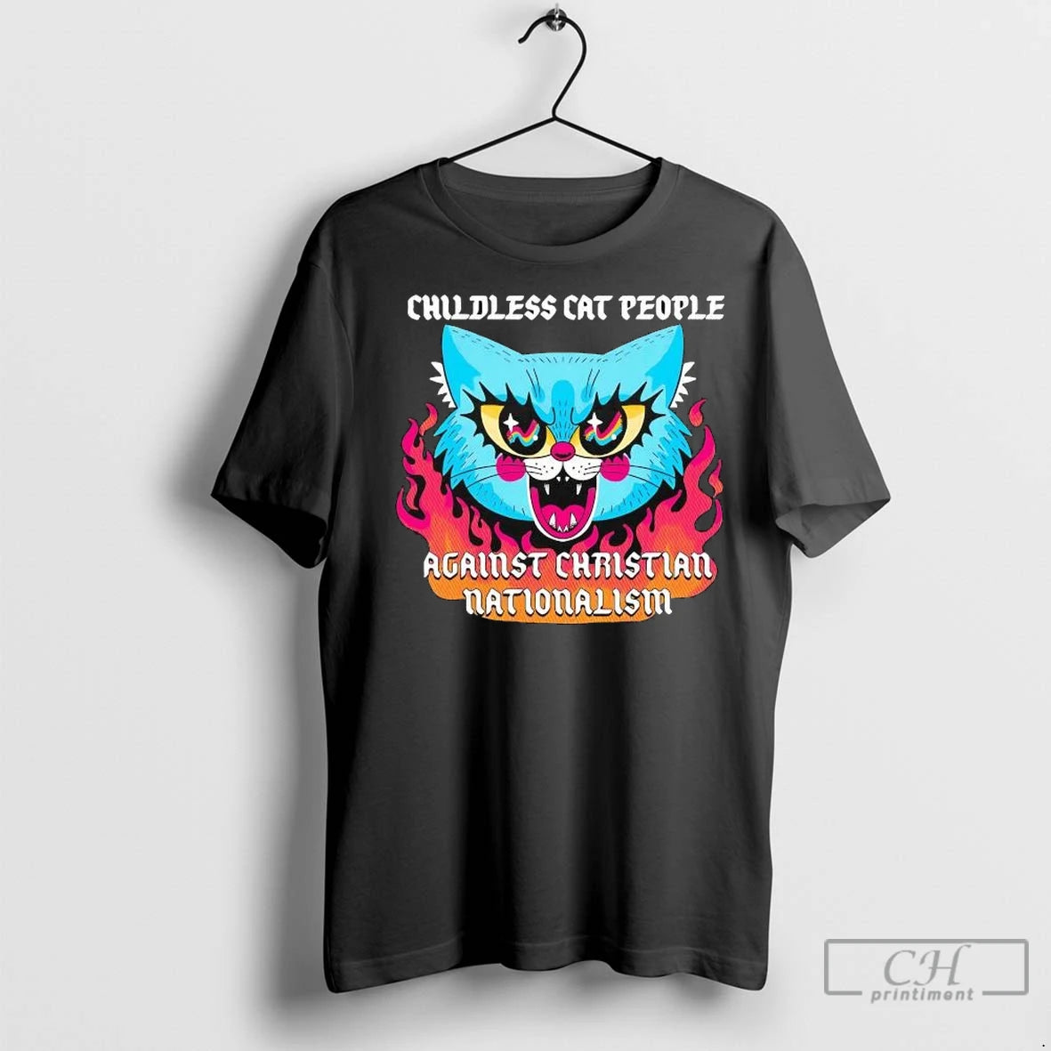 Premium Childless Cat People Against Christian Nationalism T-Shirts, Hoodie, Sweatshirt | InkNestWear.com