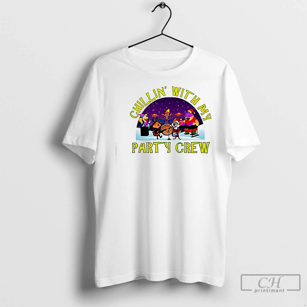 Premium Chillin With My Party Crew Chrismas T-Shirts, Hoodie, Sweatshirt | InkNestWear.com