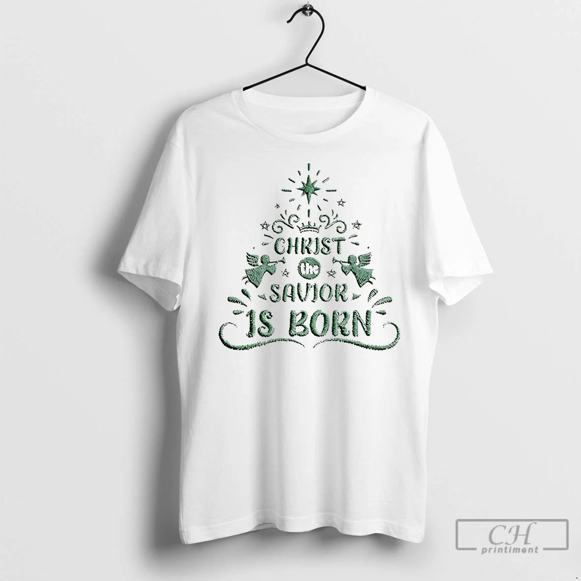 Premium Christ The Savior Is Born Christmas T-Shirts, Hoodie, Sweatshirt | InkNestWear.com
