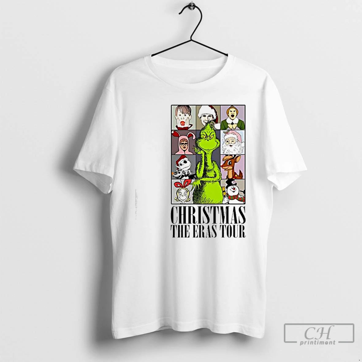 Premium Christmas Eras Tour Characters Grinch T-Shirts, Hoodie, Sweatshirt | InkNestWear.com