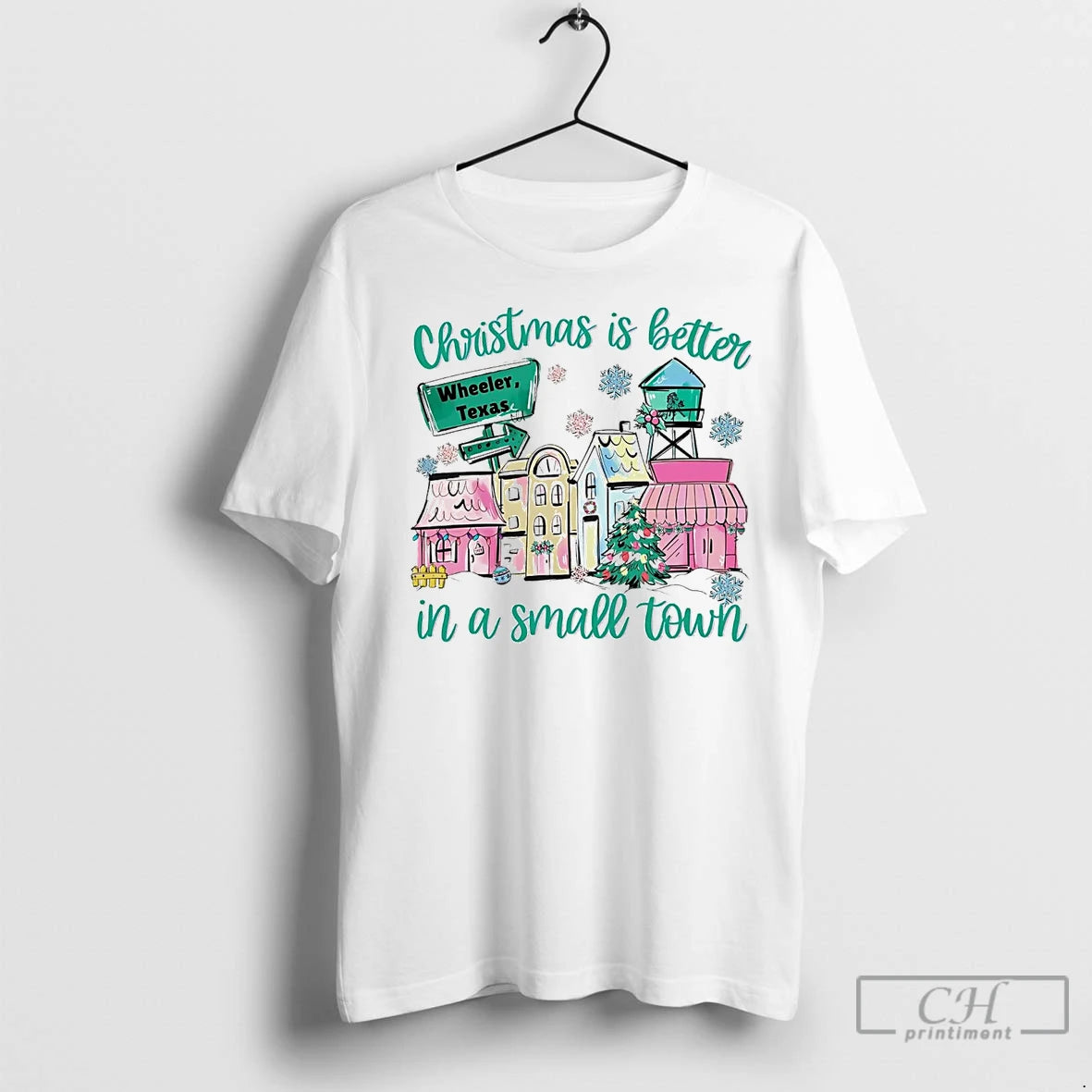Premium Christmas Is Better In A Small Town T-Shirts, Hoodie, Sweatshirt | InkNestWear.com