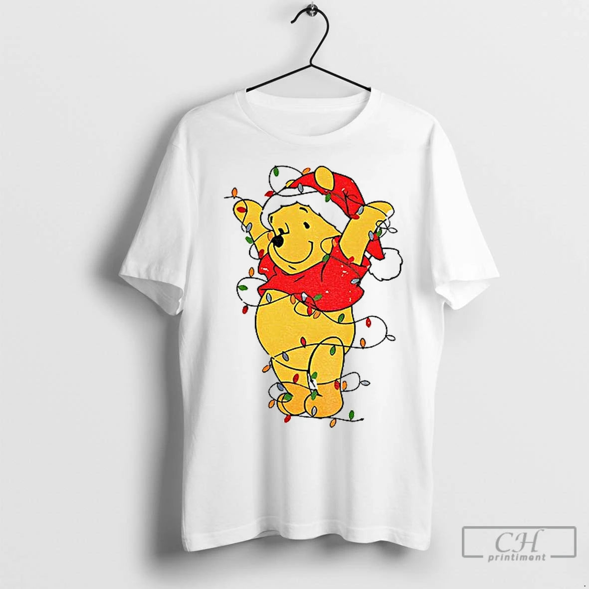 Premium Christmas Light Winnie The Pooh T-Shirts, Hoodie, Sweatshirt | InkNestWear.com