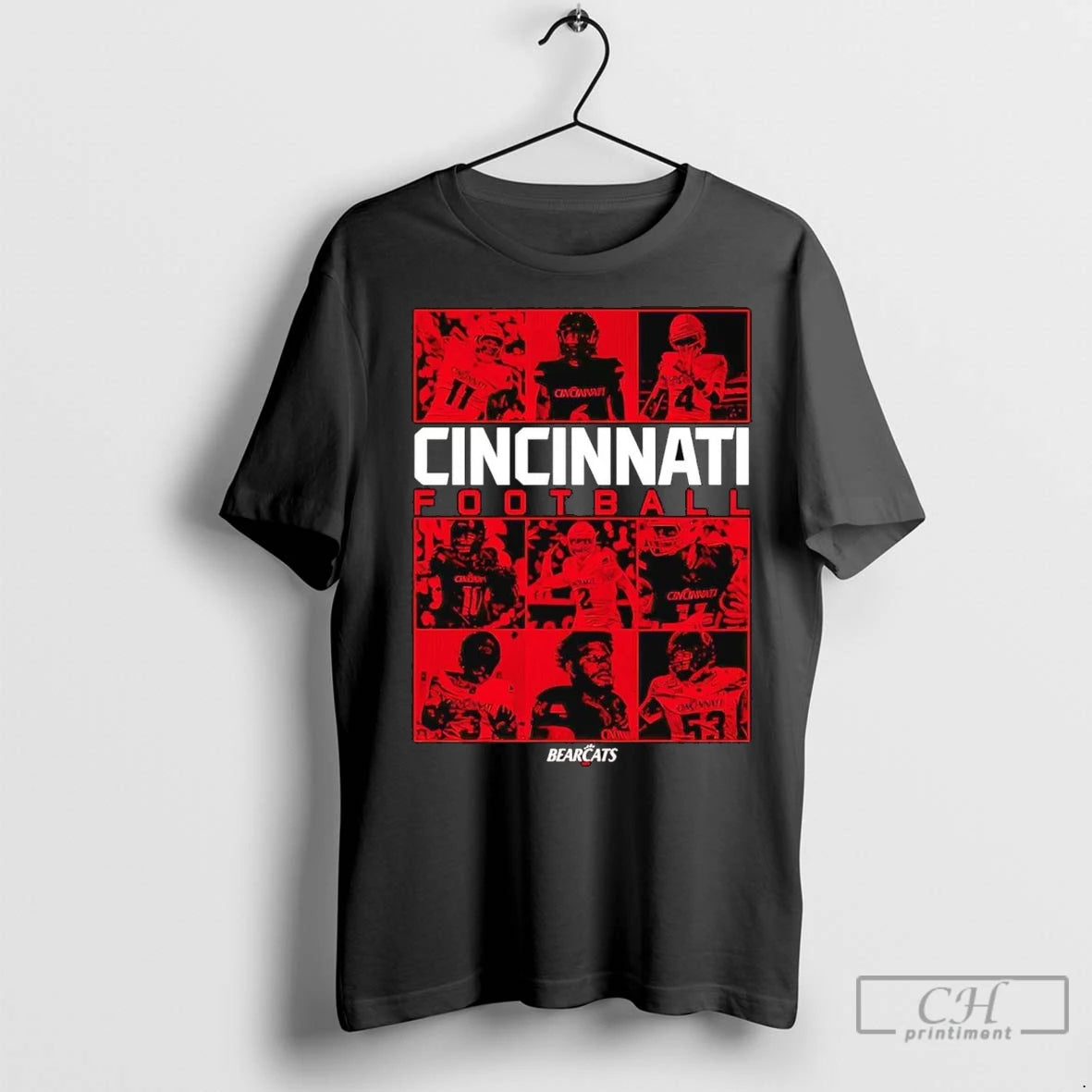 Premium Cincinnati Bearcats Playmakers Portrait T-Shirts, Hoodie, Sweatshirt | InkNestWear.com