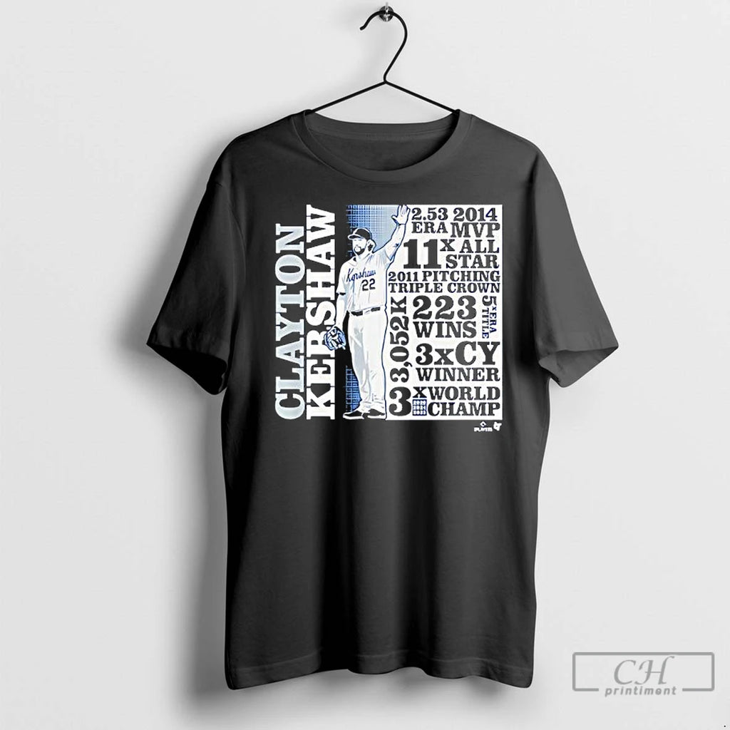 Premium Clayton Kershaw Goat List T-Shirts, Hoodie, Sweatshirt | InkNestWear.com