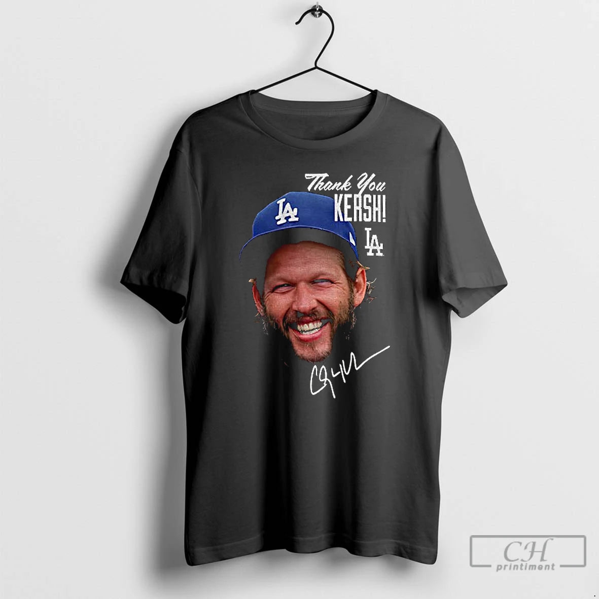 Premium Clayton Kershaw Los Angeles Dodgers New Era Retirement Photo Thank You Kershi Signature T-Shirts, Hoodie, Sweatshirt