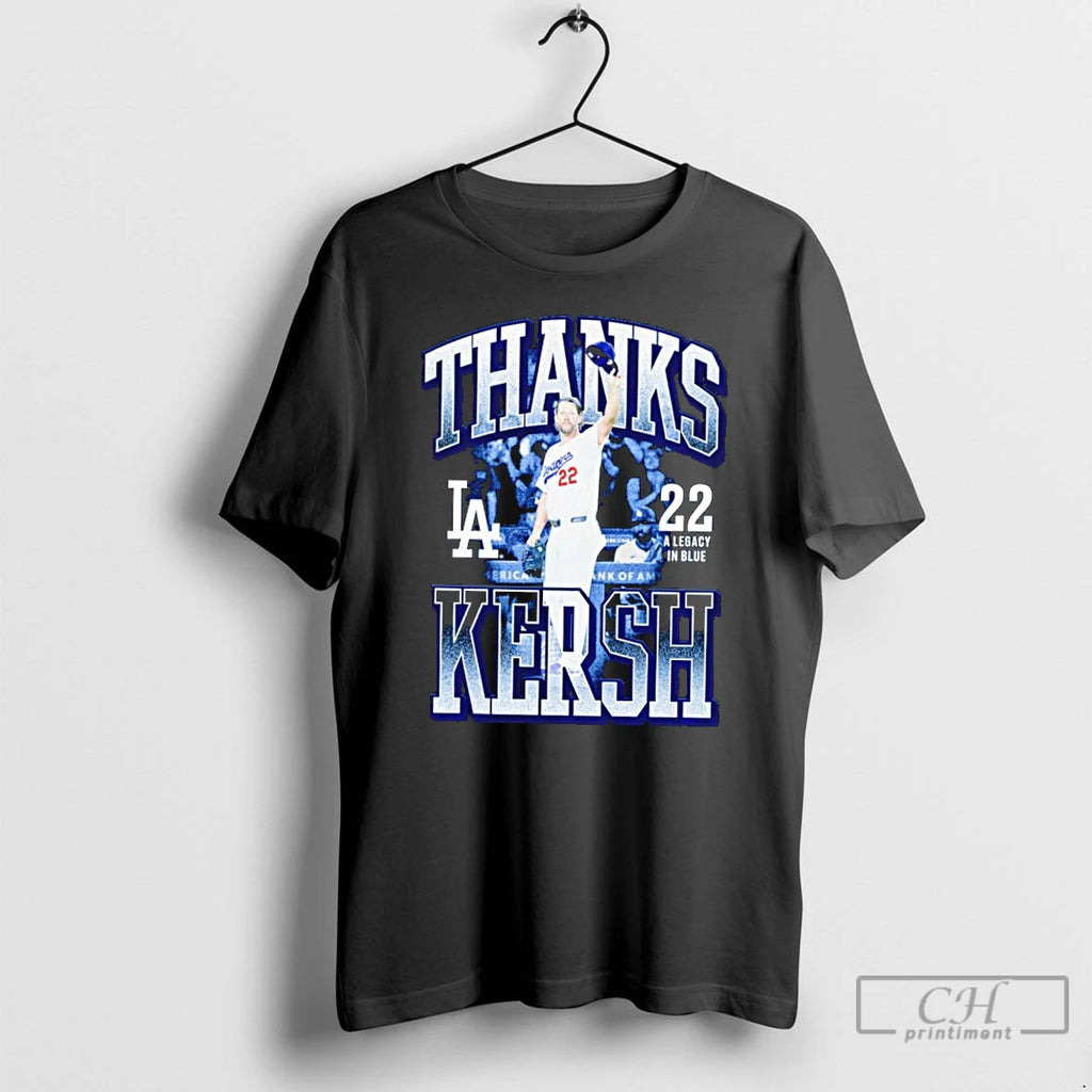 Premium Clayton Kershaw Los Angeles Dodgers Thanks Kersh T Shirts Hoodie, Sweatshirt | InkNestWear.com