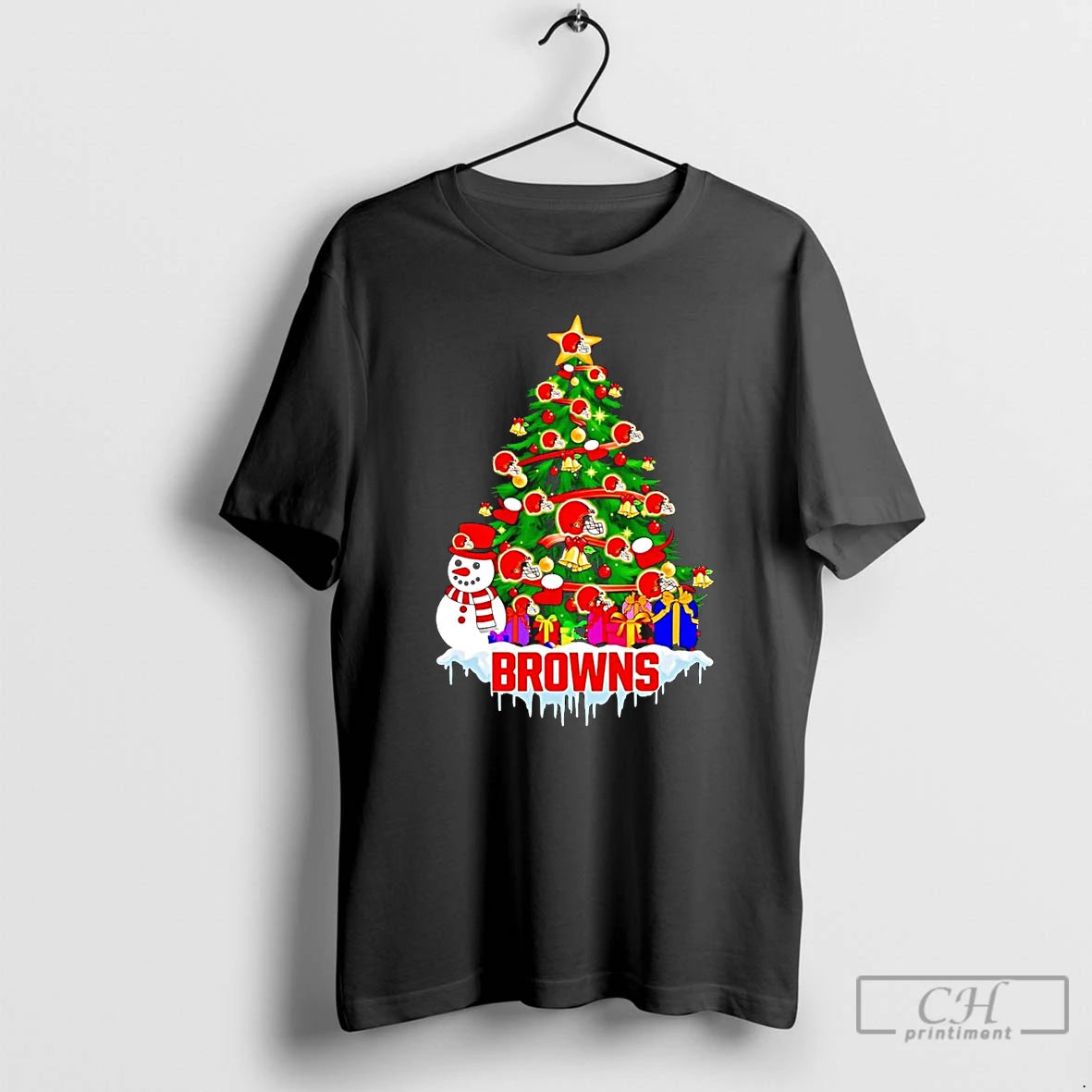 Premium Cleveland Browns Merry Christmas Tree T Shirts Hoodie, Sweatshirt | InkNestWear.com