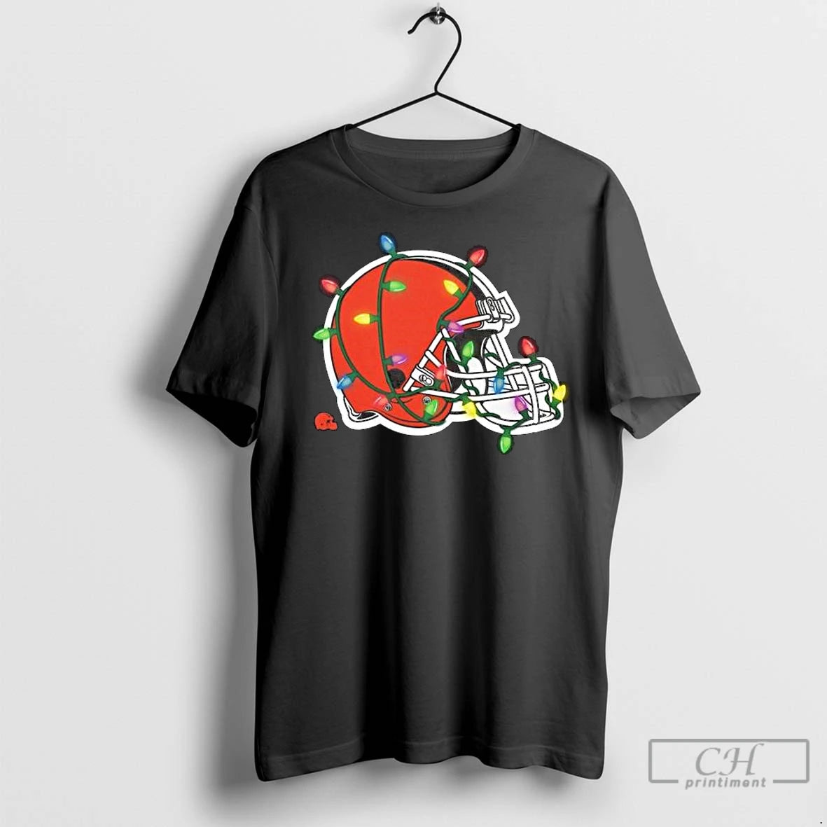 Premium Cleveland Browns Primary Logo Holiday Lights 2025 Long Sleve T-Shirts, Hoodie, Sweatshirt | InkNestWear.com