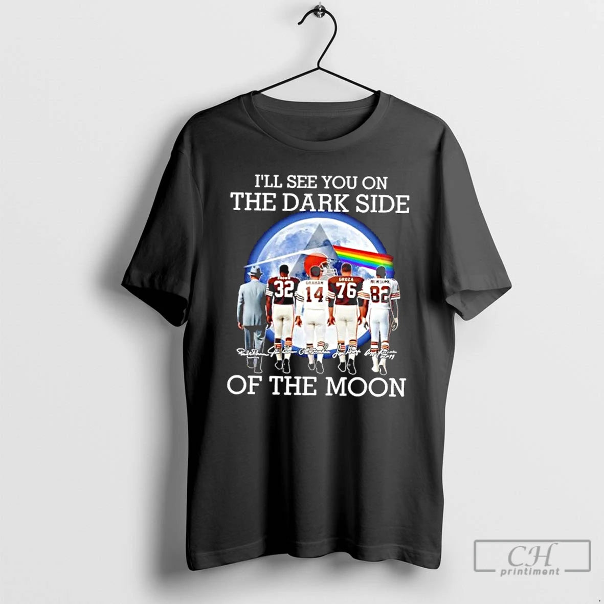 Premium Cleveland Browns Legends Ill See You On The Dark Side Of The Moon T-Shirts, Hoodie, Sweatshirt | InkNestWear.com