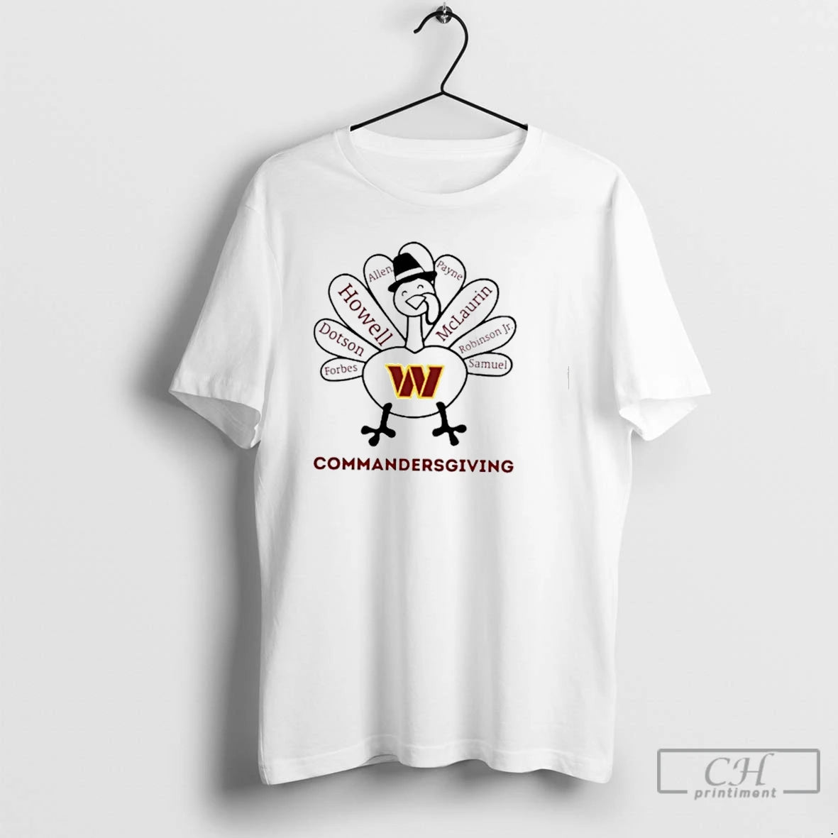Premium Commandersgiving Washington Commanders X Thanksgiving T Shirts Hoodie, Sweatshirt | InkNestWear.com