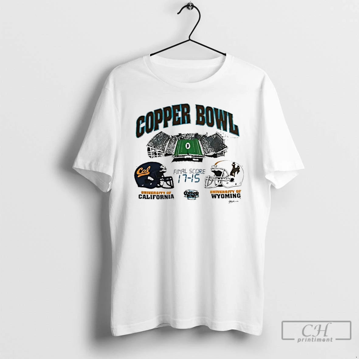 Premium Copper Bowl California Vs Wyoming Final Score 17 15 Helmets T-Shirts, Hoodie, Sweatshirt | InkNestWear.com