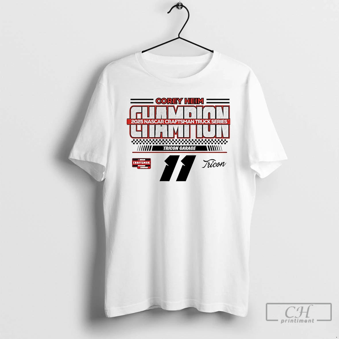 Premium Corey Heim 2025 Nascar Craftsman Truck Series Champion T Shirts Hoodie, Sweatshirt | InkNestWear.com