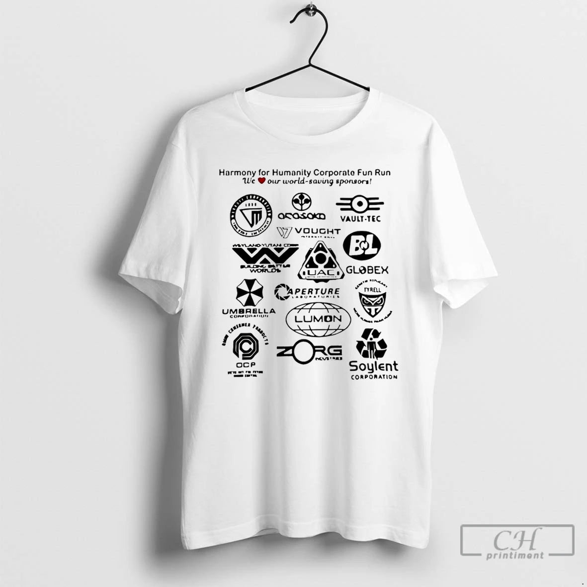Premium Corporate Fun Run Sci Fi Parody Sponsor Logo T-Shirts, Hoodie, Sweatshirt | InkNestWear.com