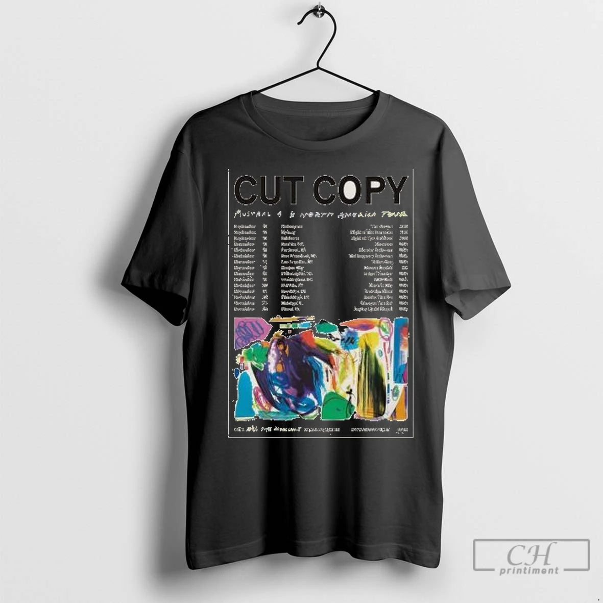Premium Cut Copy Australia And North America Tour 2025 Circle Black T-Shirts, Hoodie, Sweatshirt | InkNestWear.com