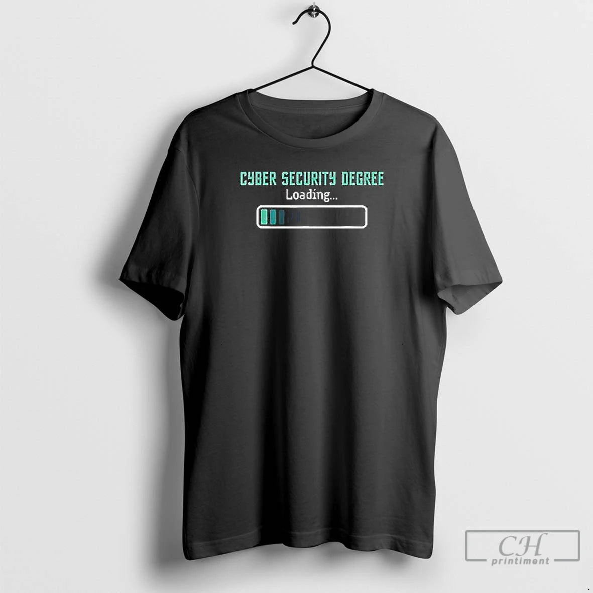 Premium Cyber Security Degree Loading T Shirts Hoodie, Sweatshirt | InkNestWear.com