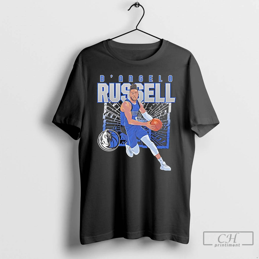 Premium Dangelo Russell Dallas Mavericks Basketball Player Shattered T Shirts Hoodie, Sweatshirt | InkNestWear.com