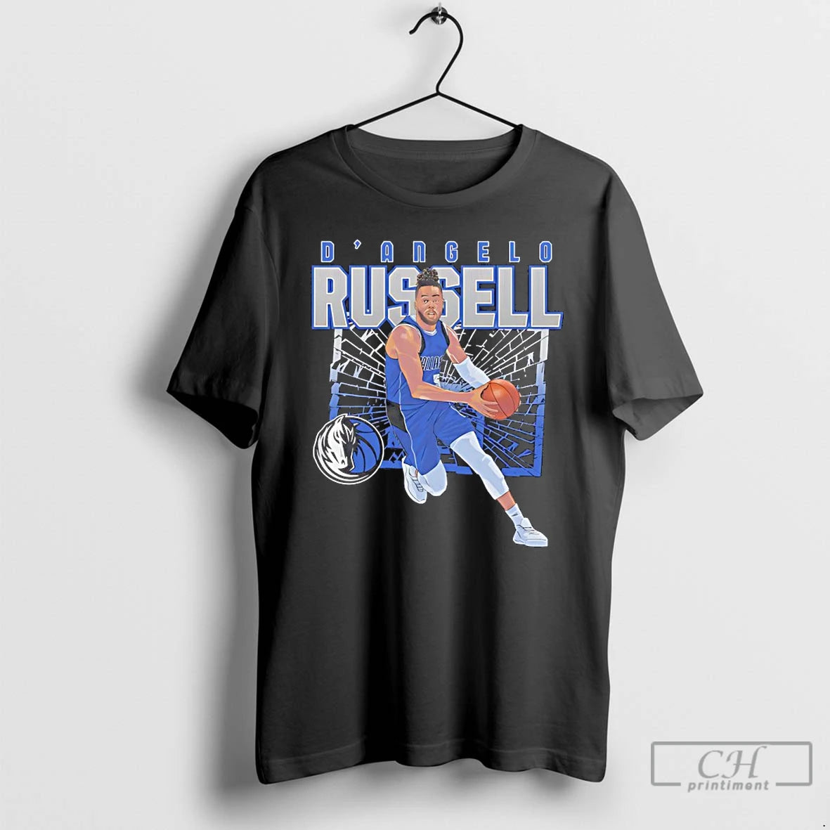 Premium Dangelo Russell Dallas Mavericks Basketball Player Shattered T Shirts Hoodie, Sweatshirt | InkNestWear.com