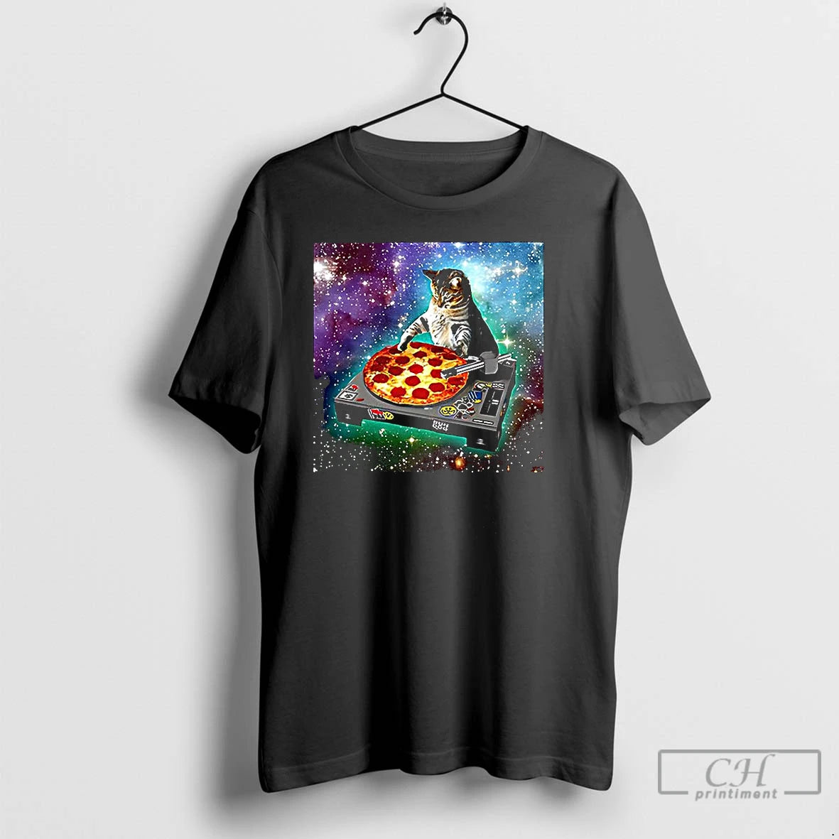 Premium Dj Cat Pizza Space Meme T-Shirts, Hoodie, Sweatshirt | InkNestWear.com