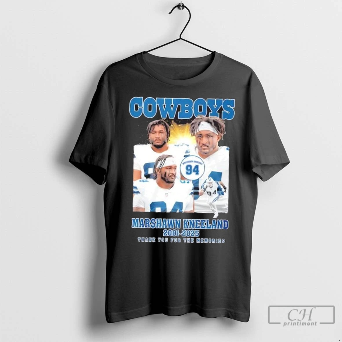 Premium Dallas Cowboys 94 Marshawn Kneeland 2001 2025 Thank You For The Memories T-Shirts, Hoodie, Sweatshirt