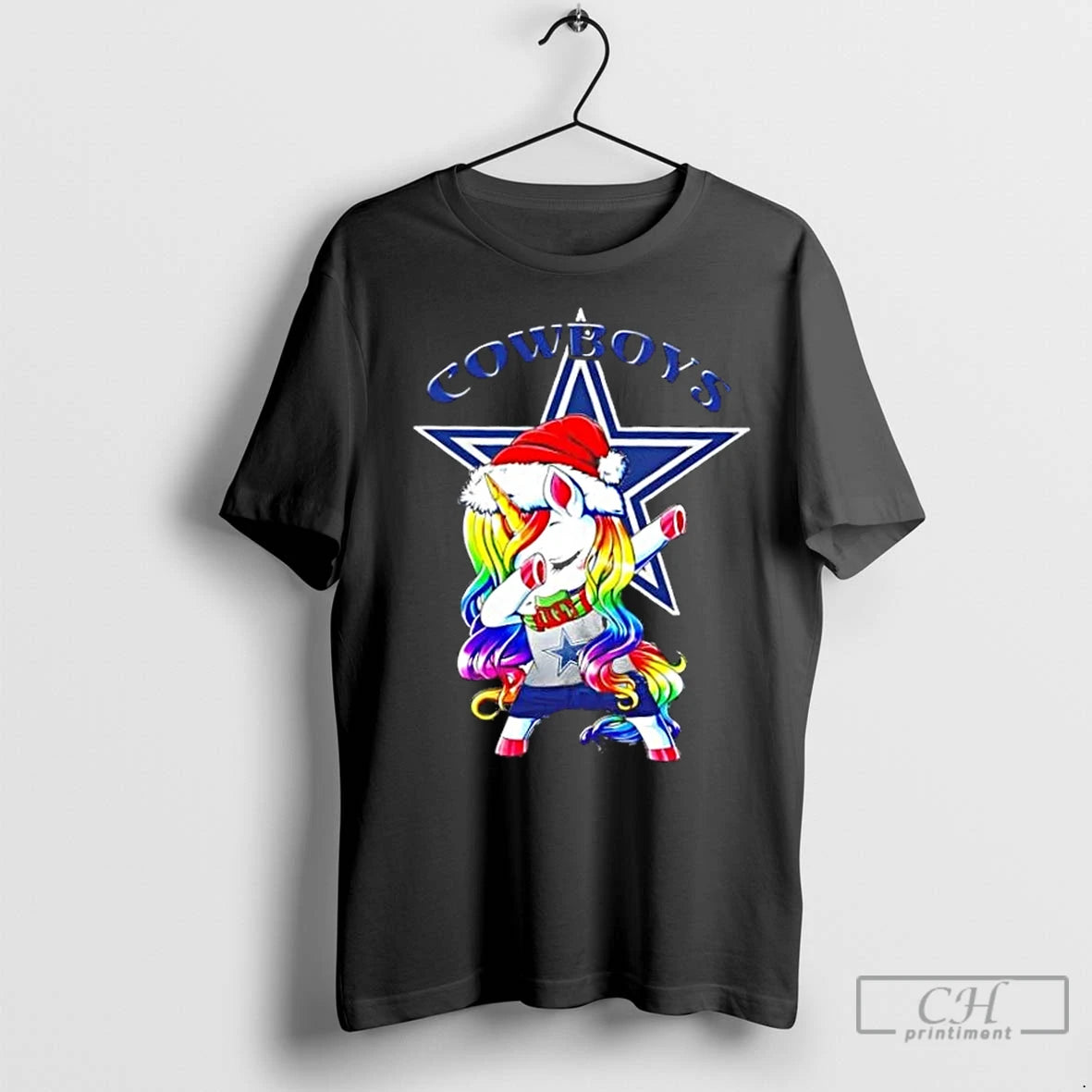 Premium Dallas Cowboys X Unicorn Santa Hat Dabbing Merry Christmas T-Shirts, Hoodie, Sweatshirt | InkNestWear.com
