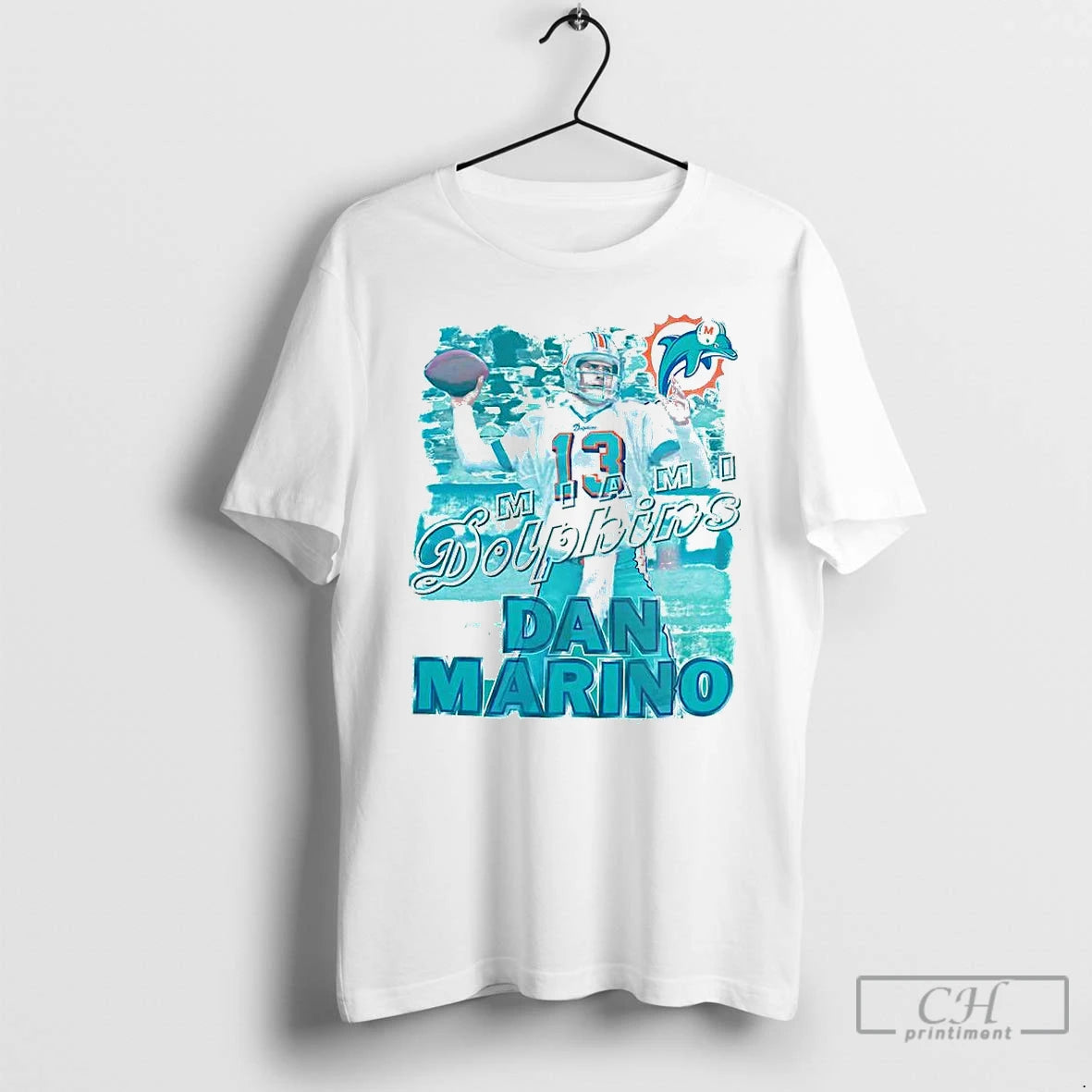 Premium Dan Marino Miami Dolphins Football Number 13 Mvp Retro T Shirts Hoodie, Sweatshirt | InkNestWear.com