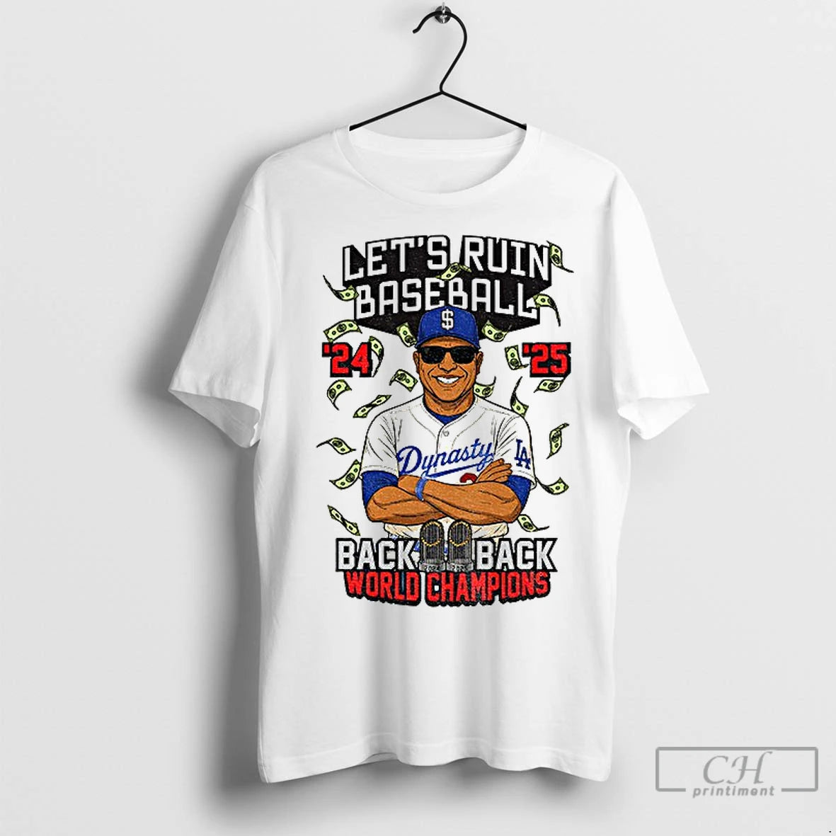 Premium Dave Roberts Dynasty Lets Ruin Baseball Back To Back Los Angeles Dodgers World Series T-Shirts, Hoodie, Sweatshirt