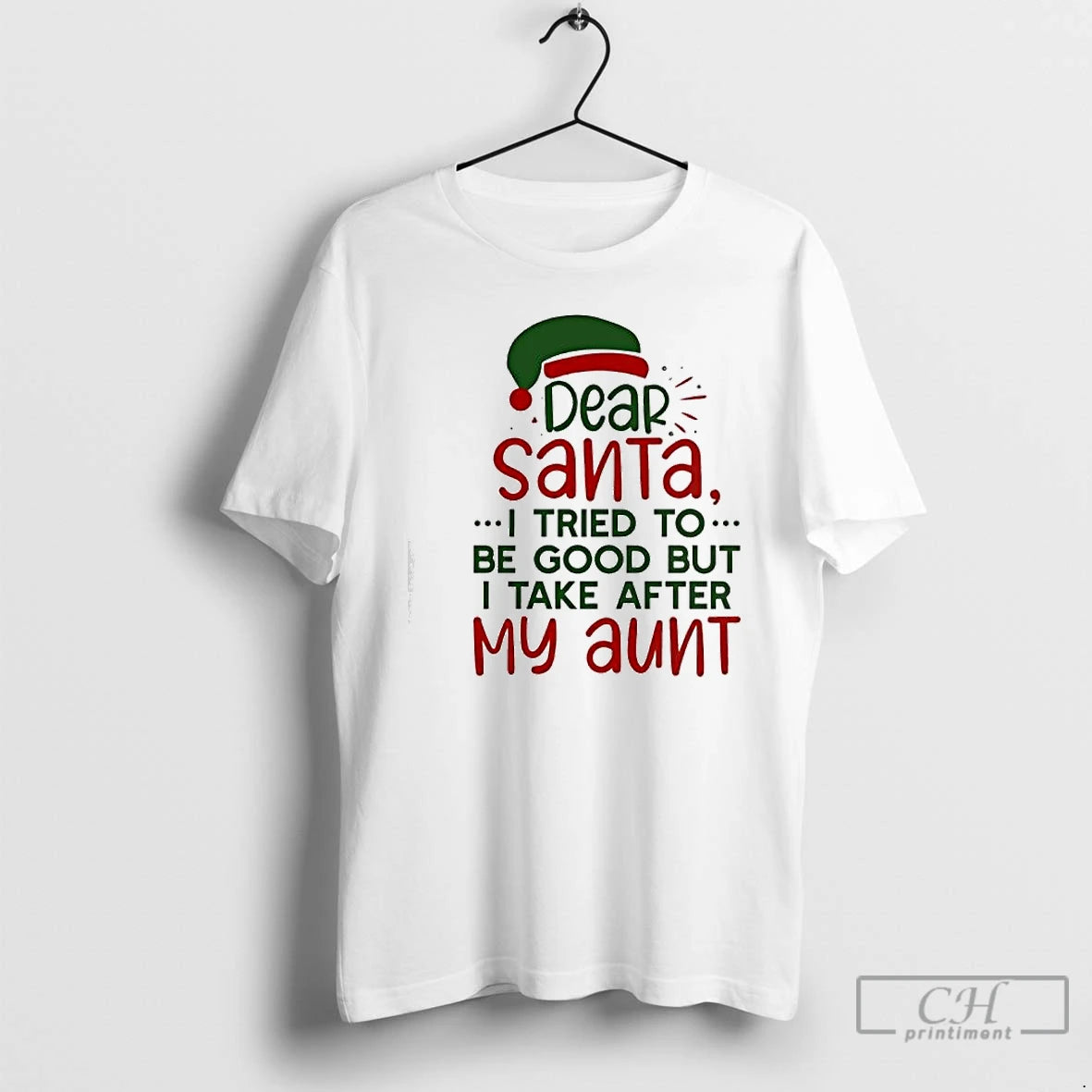 Premium Dear Santa I Tried To Be Good But I Take After My Aunt T-Shirts, Hoodie, Sweatshirt | InkNestWear.com