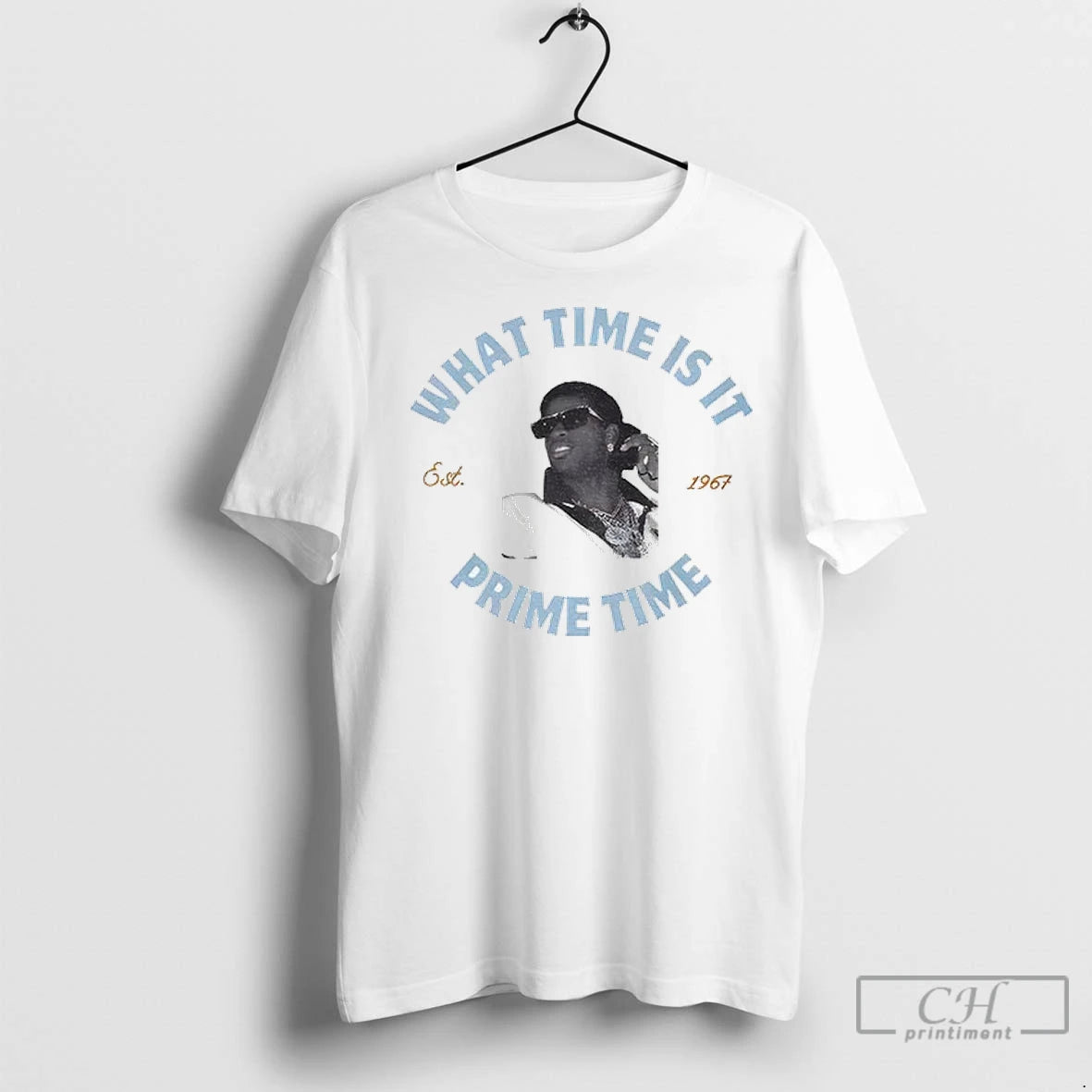 Premium Deion Sanders Coach Prime What Time Is It Prime Time T-Shirts, Hoodie, Sweatshirt | InkNestWear.com
