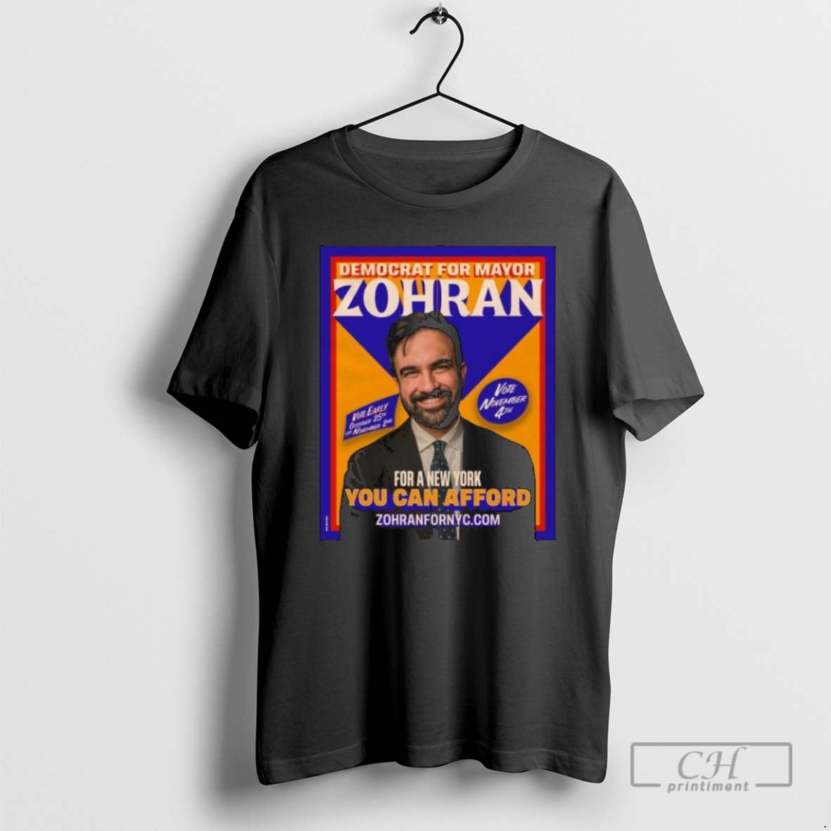Premium Democrat For Mayor Zohran Mamdani For A New York You Can Afford Vote Early T-Shirts, Hoodie, Sweatshirt