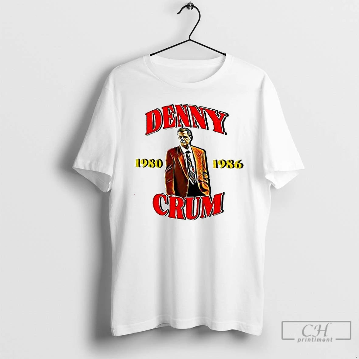 Premium Denny Crum 1980 1986 Graphic T Shirts Hoodie, Sweatshirt | InkNestWear.com