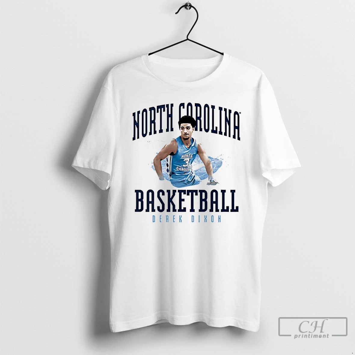 Premium Derek Dixon North Carolina Tar Heels Illustrated 25 T-Shirts, Hoodie, Sweatshirt | InkNestWear.com