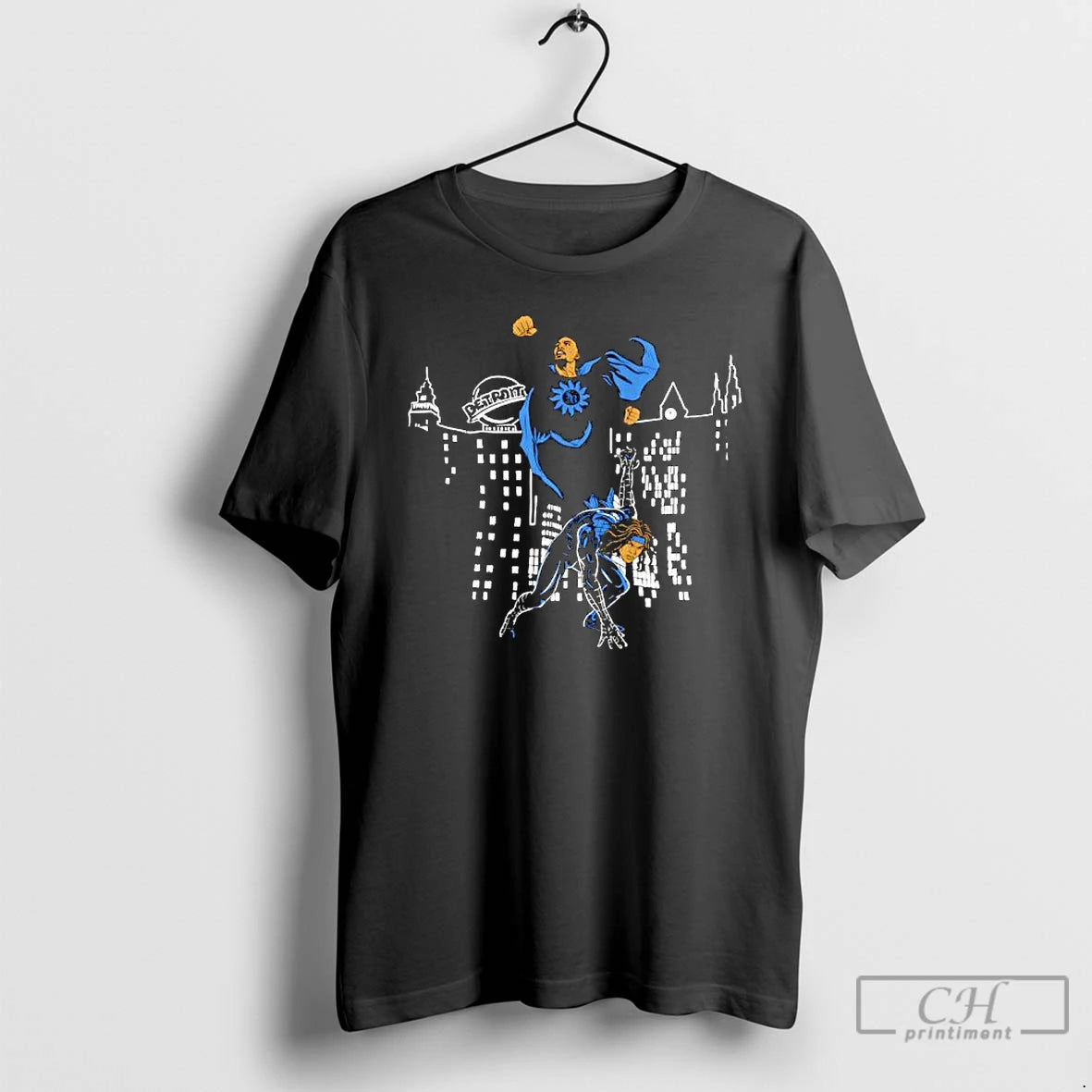 Premium Detroit Amon Ra St Brown Super Hero Graphic T Shirts Hoodie, Sweatshirt | InkNestWear.com